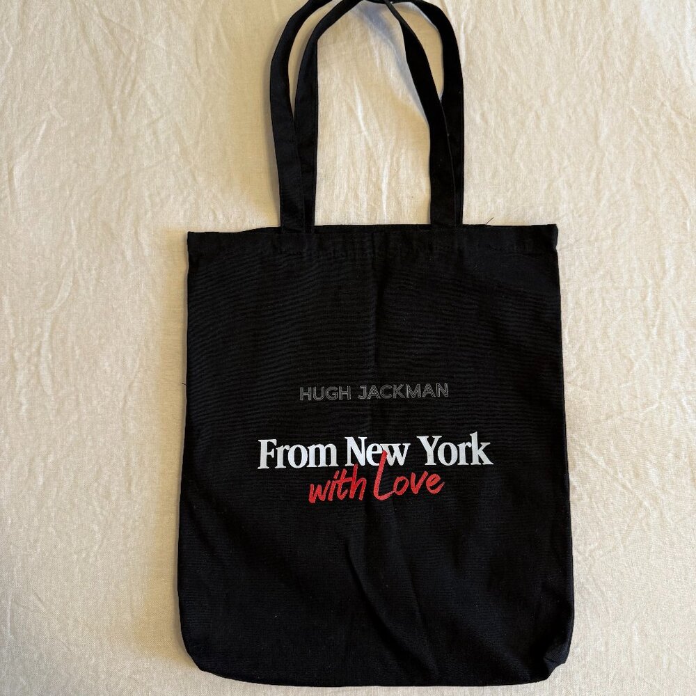 NWOT: Hugh Jackman From New York with Love Tote & Signed Poster